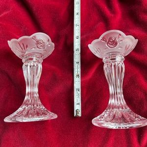 Mikasa Crystal 7 in. Candlesticks